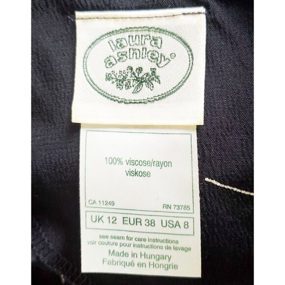 LAURA ASHLEY Womens Vintage Floral Shift Full-Length Summer Maxi Dress 8 - Picture 4 of 10